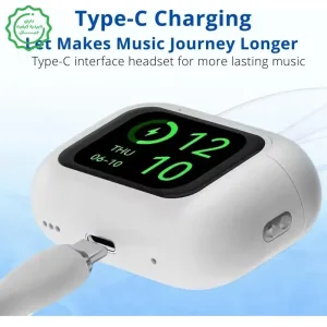 هندزفری بلوتوثی نمایشگردار طرح ایرپاد با قابلیت ANC مدل T10 (نسخه اورجینال)