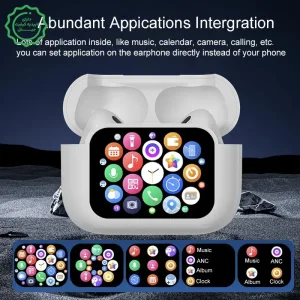 هندزفری بلوتوثی نمایشگردار طرح ایرپاد با قابلیت ANC مدل T10 (نسخه اورجینال)