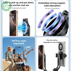 سه پایه و مونوپاد مدل مگ سیف دار از برند یسیدو مدل Yesido SF24 (100% اورجینال)