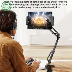 هولدر نگهدارنده تولید محتوا مدل رومیزی گیره ای از برند یسیدو مدل Yesido C296 (100% اورجینال)