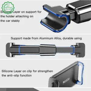 نگهدارنده گوشی و تبلت پشت صندلی خودرو از برند یسیدو مدل Yesido C117 (100% اورجینال)