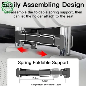 نگهدارنده گوشی و تبلت پشت صندلی خودرو از برند یسیدو مدل Yesido C117 (100% اورجینال)