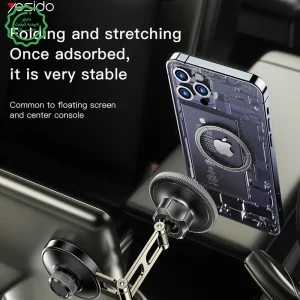 هولدر و پایه نگهدارنده موبایل مگنتی مدل گیره ای مکنده Yesido C199 (100% اورجینال)