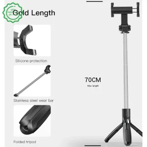 سه پایه و مونوپاد سلفی گوشی موبایل از برند یسیدو مدل Yesido SF11 (100% اورجینال)