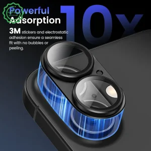 محافظ لنز آلومینیومی با پوشش کامل ماژول دوربین مدل Kuzoom مناسب برای iPHONE 17