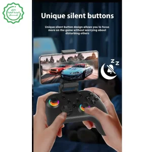 دسته بازی بلوتوثی آر جی بی دار مناسب برای Android/iOS/PS3/PS4/PC مدل PG-9111B