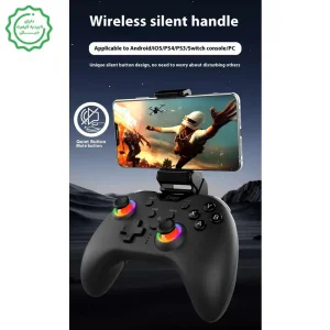 دسته بازی بلوتوثی آر جی بی دار مناسب برای Android/iOS/PS3/PS4/PC مدل PG-9111B