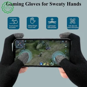 دستکش انگشتی عرق گیر پابجی موبایل (بسته دو عددی)