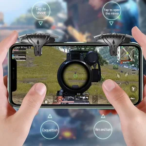 تریگر شوتر و دسته بازی موبایل 4 انگشت مخصوص کالاف و پابجی مدل K1