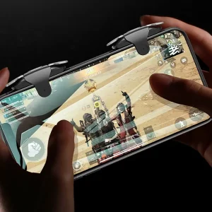 تریگر شوتر و دسته بازی موبایل 4 انگشت مخصوص کالاف و پابجی مدل LOTUS