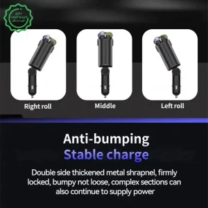 شارژر فندکی فست شارژ 45W با کابل ، کهکشانی سقف ، خوشبوکننده و بخور سرد ماشین مدل StarLight (نسخه 1ورجینال)