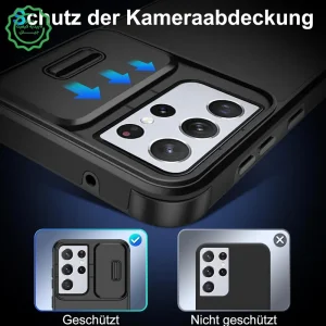 قاب گوشی ایربگ دار اسلاید کمرا مناسب برای موبایل Samsung Galaxy S21 Ultra