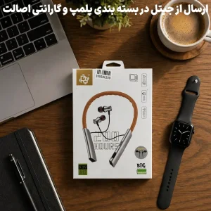 هدست وایرلس گردنی با قابلیت مکالمه و اتصال کارت حافظه مدل پاپادا A12