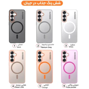 قاب نیمه مات فوق نازک از برند Soft Sanding برای Samsung Galaxy S24 FE با پشتیبانی مگ سیف