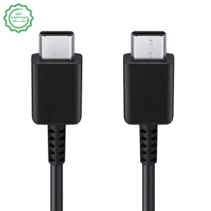 کابل سوپر فست شارژ تایپ سی سامسونگ مدل 5 آمپر (100 وات ساپورت) Samsung USB-C to C 1m Cable (5A) (اورجینال با گارانتی طلایی)