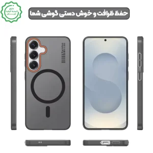 قاب نیمه مات فوق نازک از برند Soft Sanding برای Samsung Galaxy S23 FE با پشتیبانی مگ سیف