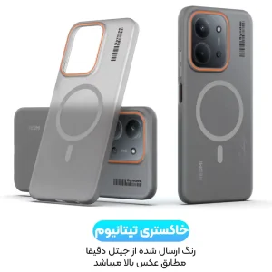 قاب نیمه مات فوق نازک از برند Soft Sanding برای Xiaomi Redmi 15C با پشتیبانی مگ سیف