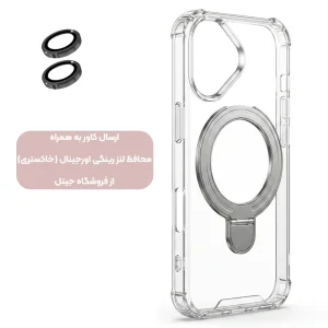 کاور اورجینال ایربگ دار مدل استندشو از برند EvoClear برای iPhone 16