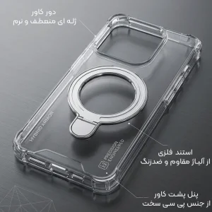 کاور اورجینال ایربگ دار مدل استندشو از برند EvoClear برای iPhone 16