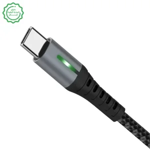 کابل دوسر تایپ سی سوپر فست شارژ کنفی مدل LED 5A کینگ سل KC-B23