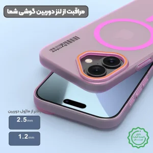 قاب نیمه مات فوق نازک از برند Soft Sanding برای iPhone 17 با پشتیبانی مگ سیف