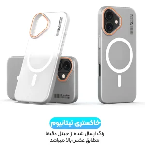 قاب نیمه مات فوق نازک از برند Soft Sanding برای iPhone 17 با پشتیبانی مگ سیف