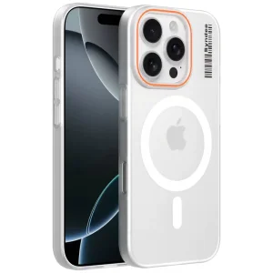 قاب نیمه مات فوق نازک از برند Soft Sanding برای iPhone 16 Pro Max با پشتیبانی مگ سیف
