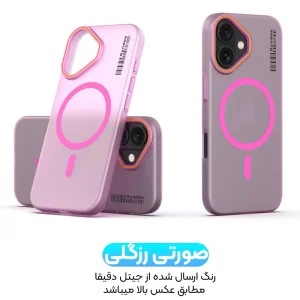 قاب نیمه مات فوق نازک از برند Soft Sanding برای iPhone 16 با پشتیبانی مگ سیف