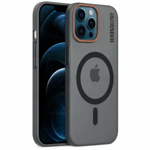 قاب نیمه مات فوق نازک از برند Soft Sanding برای iPhone 12 Pro Max با پشتیبانی مگ سیف