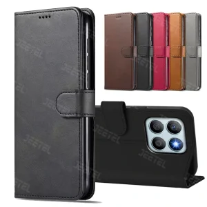کیف چرمی Honor X6C مدل لپ تاپی جاکارتی دار (محافظ لنزدار)