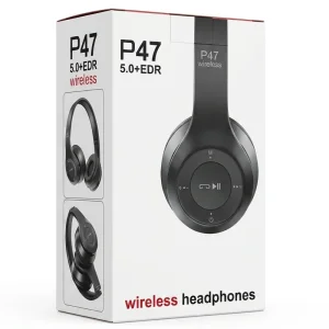 هدفون بلوتوثی رم خور مدل P47 EDR