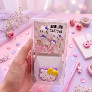 هندزفری عروسکی و فانتزی دخترانه جک 3.5mm به همراه باکس نگهدارنده