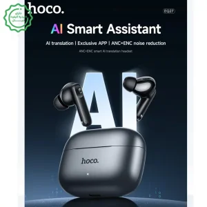 هدست بلوتوثی با قابلیت هوش مصنوعی مترجم AI+ANC+ENC مدل Hoco EQ27 (نسخه اورجینال وارداتی)