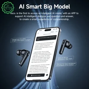 هدست بلوتوثی با قابلیت هوش مصنوعی مترجم AI+ANC+ENC مدل Hoco EQ27 (نسخه اورجینال وارداتی)