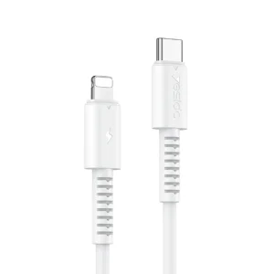 کابل شارژ تایپ سی به لایتنینگ 1 متر با سرعت PD 20W مدل YESIDO CA153 (100% اورجینال)