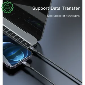 کابل شارژ تایپ سی به لایتنینگ 1 متر با سرعت PD 20W مدل YESIDO CA155 (100% اورجینال)