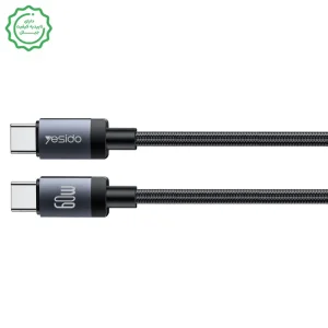 شارژر فندکی فست شارژ 30W به همراه کابل دو سرتایپ سی 60W مدل Yesido Y72 (100% اورجینال)