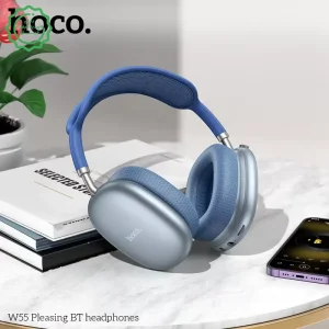 هدفون بلوتوثی با قابلیت اتصال رم و 90h پخش مدل Hoco W55 (نسخه اورجینال وارداتی)