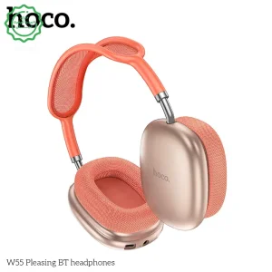 هدفون بلوتوثی با قابلیت اتصال رم و 90h پخش مدل Hoco W55 (نسخه اورجینال وارداتی)
