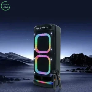 اسپیکر پارتی باکس قابل حمل به همراه دو میکروفن و ریموت مدل Brodu BTS-2121