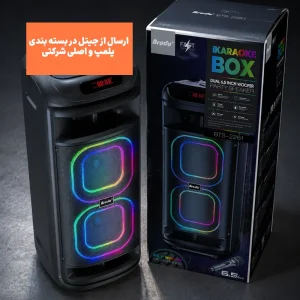 اسپیکر پارتی باکس قابل حمل به همراه میکروفن مدل Brodu BTS-2261