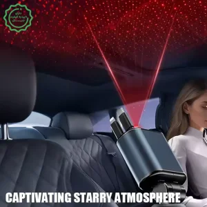 شارژر فندکی 4 در 1 فست شارژ 120W Max با دو کابل جمع شونده ، کهکشانی سقف مدل StarLight (نسخه اورجینال)
