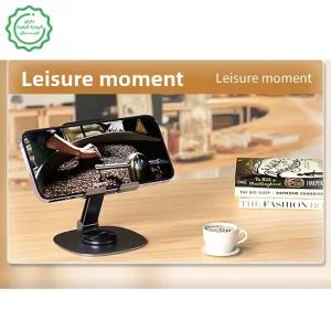 پایه نگهدارنده رومیزی گوشی و تبلت فلزی با قابلیت تنظیم 360 درجه مدل Rokcp