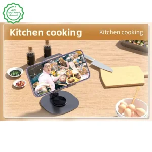 پایه نگهدارنده رومیزی گوشی و تبلت فلزی با قابلیت تنظیم 360 درجه مدل Rokcp