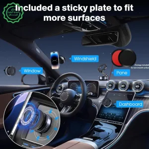 هولدر و پایه نگهدارنده مکنده مگ سیف دار برای ماشین ، میزکار و سطوح مختلف مدل Vaccum Bracket