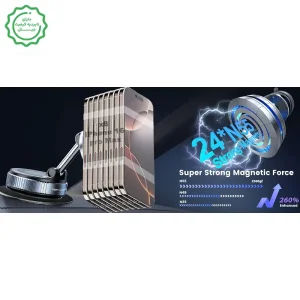 هولدر و پایه نگهدارنده مکنده مگ سیف دار برای ماشین ، میزکار و سطوح مختلف مدل Vaccum Bracket