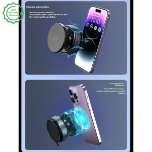 هولدر و پایه نگهدارنده مکنده مگ سیف دار برای ماشین ، میزکار و سطوح صاف مدل Magnetic Bracket