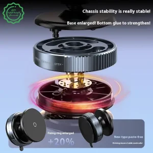 هولدر و پایه نگهدارنده مکنده مگ سیف دار برای ماشین ، میزکار و سطوح صاف مدل Magnetic Bracket