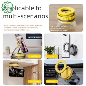 هولدر و پایه نگهدارنده مکنده مگ سیف دار برای ماشین ، میزکار و سطوح صاف مدل Magnetic Holder