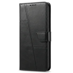 کیف چرمی کلاسوری طرح Texture مناسب برای هوآوی Huawei Y9A